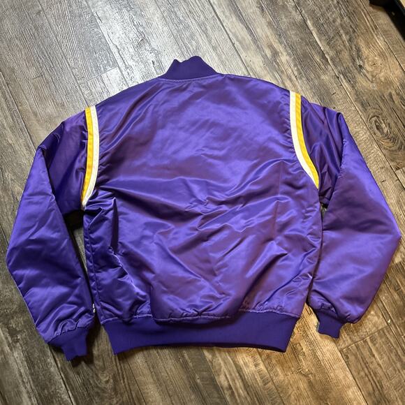 Vintage 80’s Starter Los Angeles Lakers NBA satin Jacket Men’s Large - Picture 5 of 8